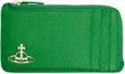 Vivienne Westwood Green Zip Card Holder
