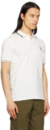 PS by Paul Smith White Embroidered Polo