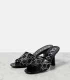 Gucci GG embellished mesh mules