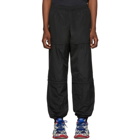 Balenciaga Black Technical Micro Faille Zipped Track Pants