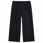 TALA Women's Soft Linen Drawstring Trousers in Shadow Black