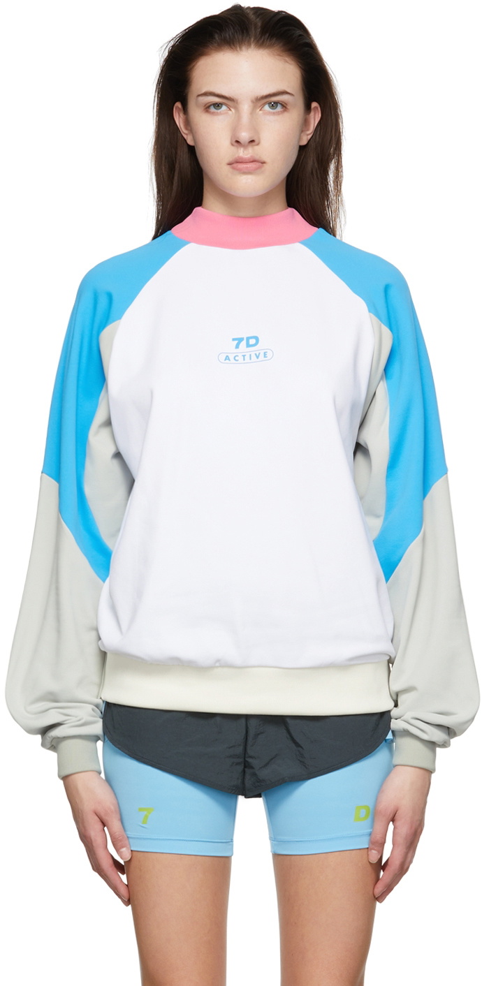 7 DAYS Active Off-White Nylon Sweater