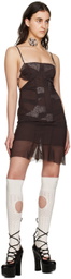 nastyamasha SSENSE Exclusive Brown Mini Dress