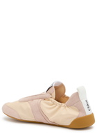 Chloe Kick Panelled Nylon Sneakers Beige