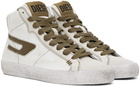 Diesel White S-Leroji Mid Sneakers