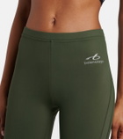 Balenciaga Logo flared leggings