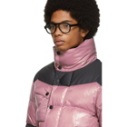 Moncler Grenoble Pink and Black Down Palu Jacket