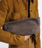 Aesther Ekme Nina Mini suede clutch