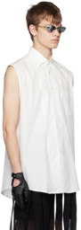 SOSHIOTSUKI White Sleeveless Shirt