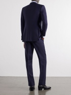 Husbands - Double-Breasted Wool-Fresco Suit - Blue