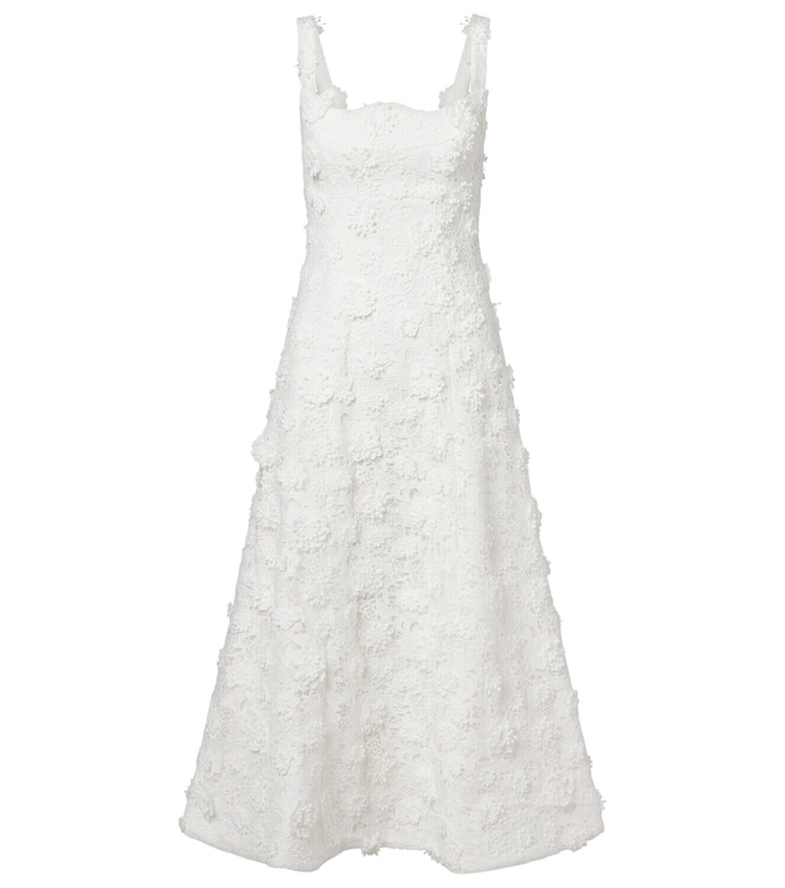 Photo: Leo Lin Embroidered lace midi dress