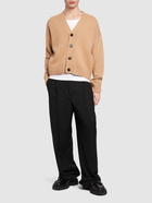 AMI PARIS Adc Logo Wool Cashmere Cardigan