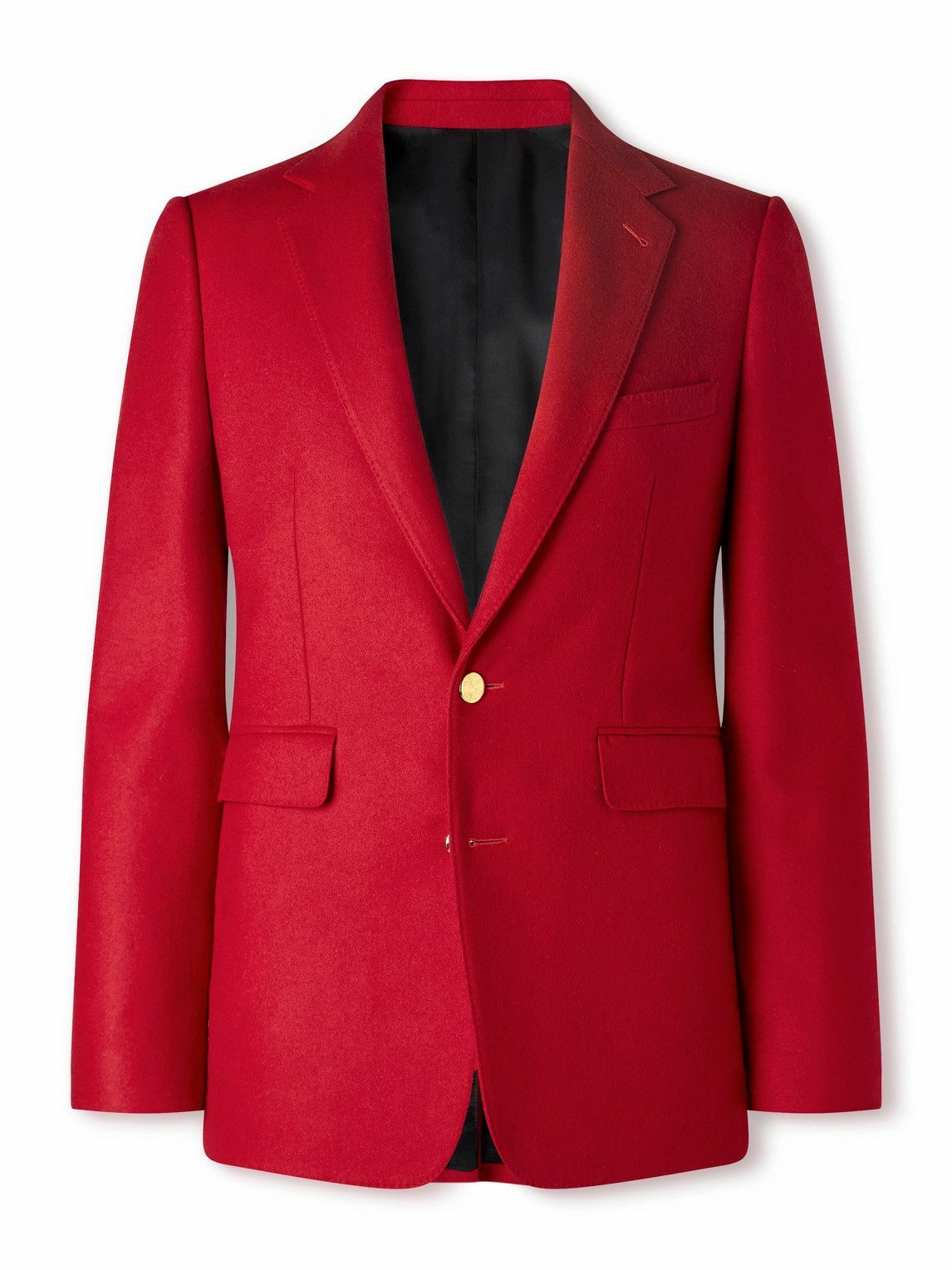 CELINE - Wool-Flannel Blazer - Red
