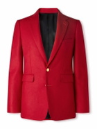 CELINE - Wool-Flannel Blazer - Red