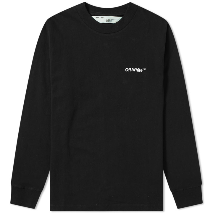 Photo: Off-White Long Sleeve Off Mock Up Tee Black