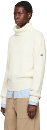 Moncler White Patch Turtleneck