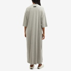 Fear of God ESSENTIALS Women's 3/4 Sleeve Dress in Dark Heather Oatmeal