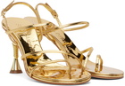 Studio Amelia Gold Helix 90 Heeled Sandals