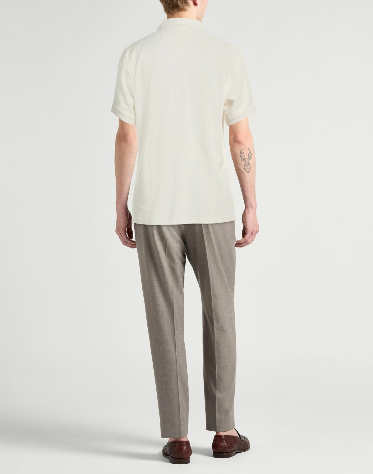 Barbour Mens Polo shirt Ivory