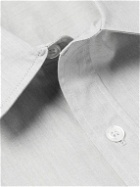 Loretta Caponi - Cotton Half-Placket Shirt - Gray