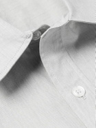 Loretta Caponi - Cotton Half-Placket Shirt - Gray