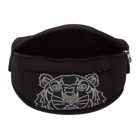 Kenzo Black Neoprene Tiger Bum Bag