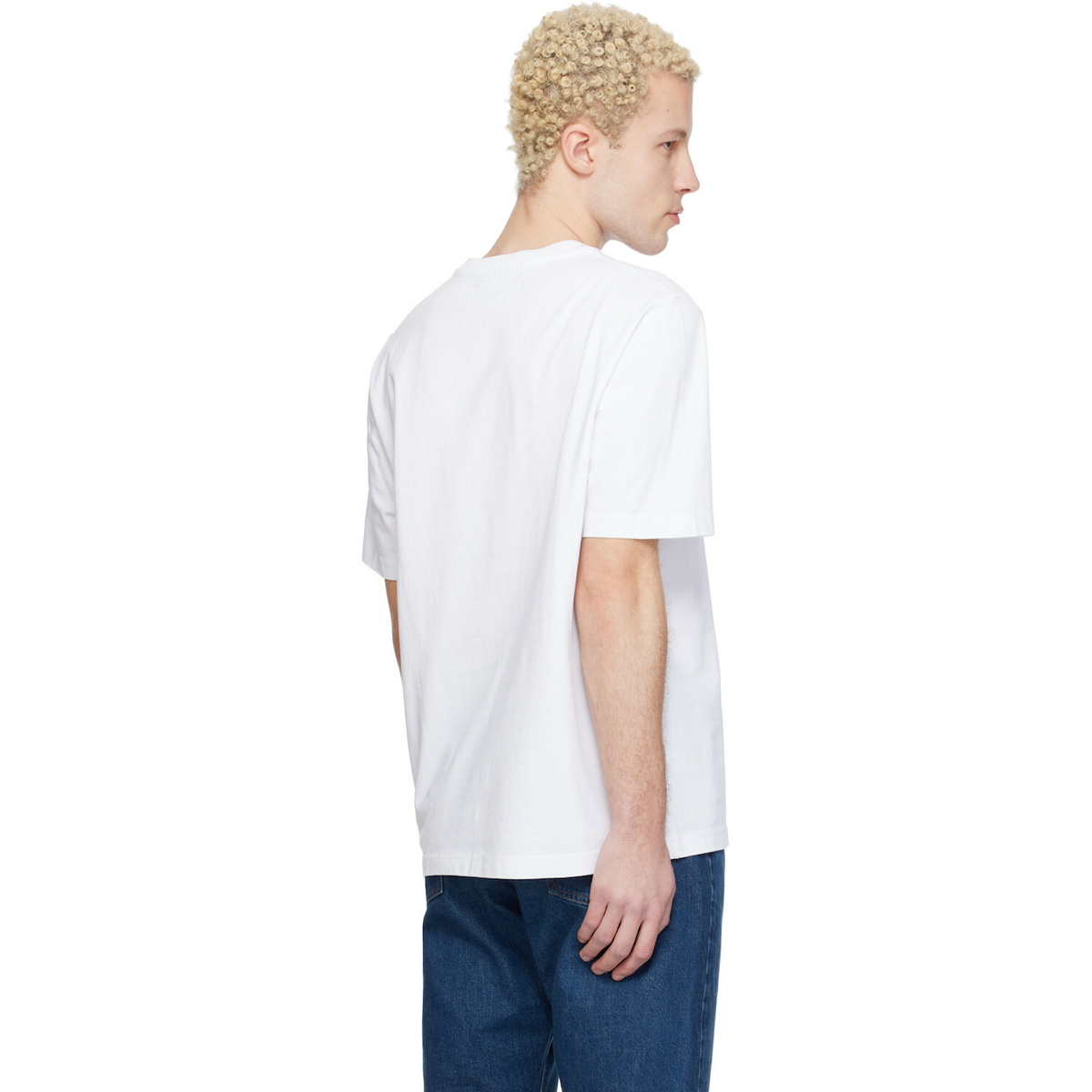Maison Kitsuné White 'Maison Kitsuné' Handwriting Comfort T-shirt