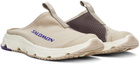 Salomon Beige & Brown RX Slide 3.0 Slippers
