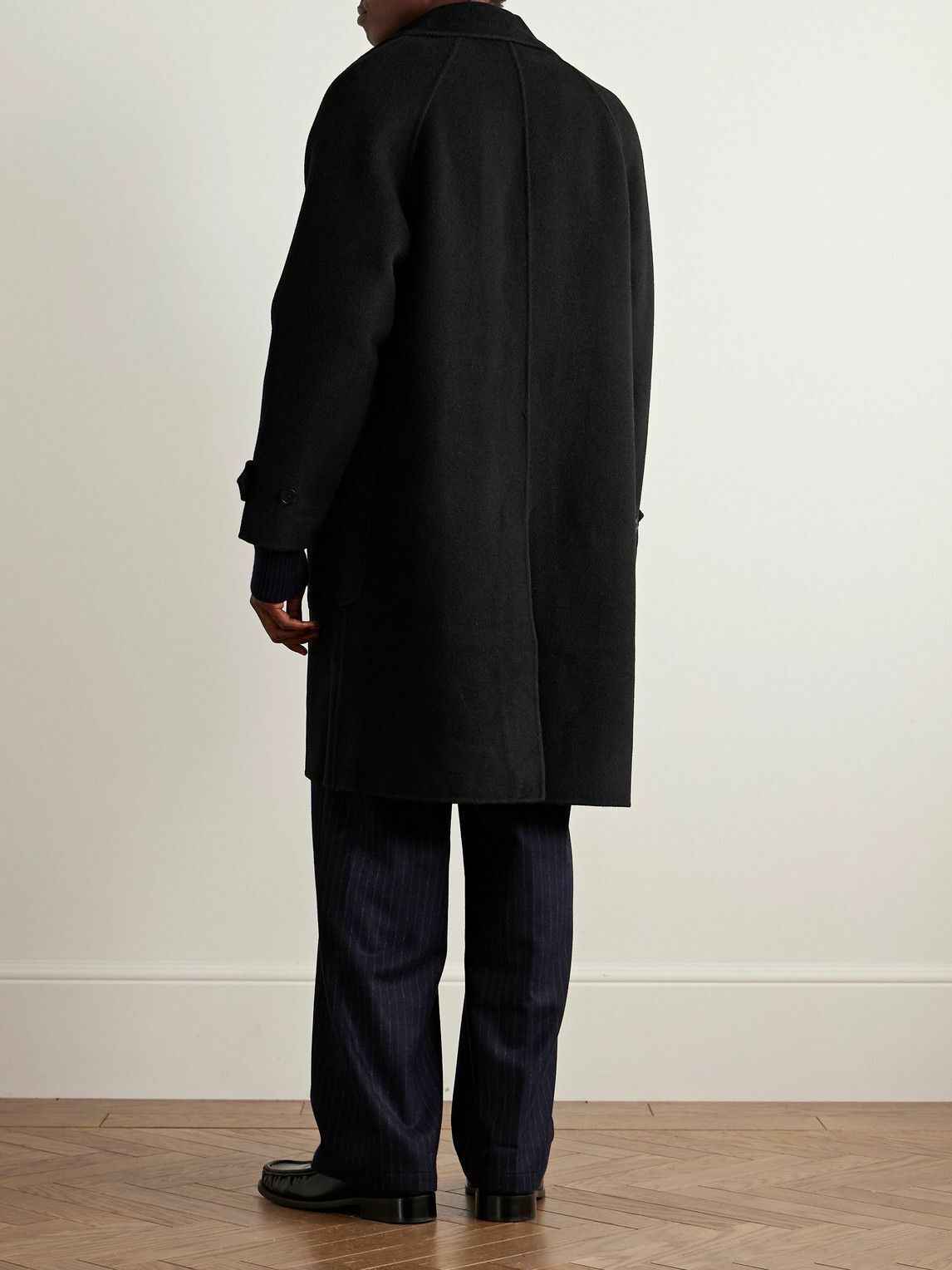 Officine Générale - Bryce Wool-Felt Coat - Black