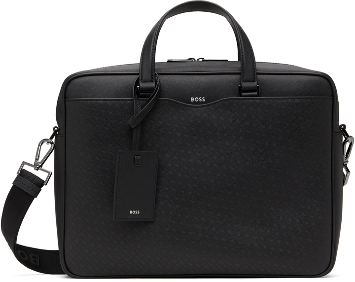 Photo: BOSS Black Monogram Panel Briefcase
