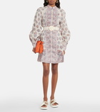 Zimmermann - Vitali printed linen minidress