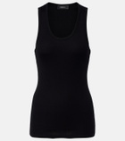 Wardrobe.NYC Ribbed-knit cotton jersey tank top