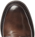 Officine Creative - Leeds Polished-Leather Derby Shoes - Dark brown