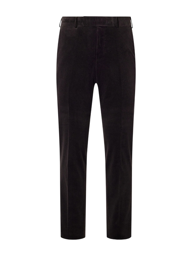 Photo: Zegna - Straight-Leg Cotton-Blend Corduroy Suit Trousers - Brown