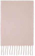 Maison Kitsuné Pink Baby Alpaca Scarf