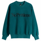 No Problemo Women's Reverse Fleece Sweatshirt in Teal