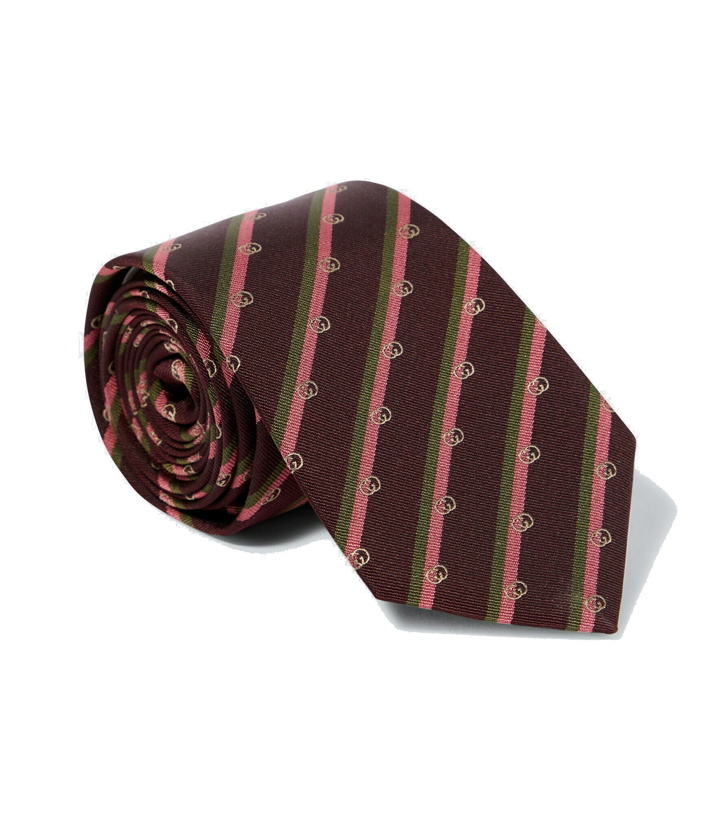 Photo: Gucci - GG striped jacquard tie
