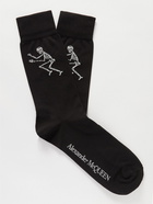 Alexander McQueen - Intarsia Cotton-Blend Socks