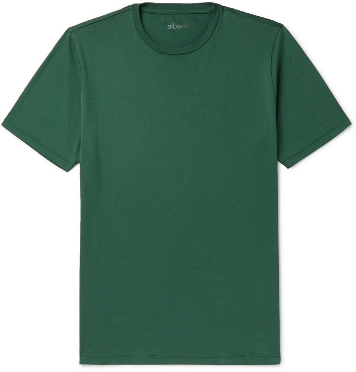 Photo: Albam - Cotton-Jersey T-Shirt - Green