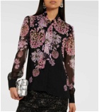 Giambattista Valli Printed silk georgette blouse