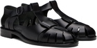 HEREU Black Pesca Sandals