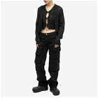 OPEN YY Women's Argyle Pointelle Knit Vest in Black