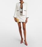 Valentino Cotton tweed miniskirt
