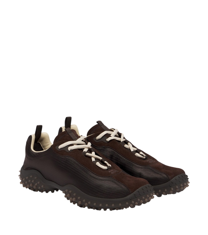 Photo: Miu Miu Bubble suede-trimmed sneakers