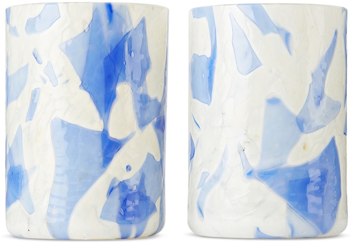 Photo: Stories of Italy Blue & White Nougat Tumbler Set