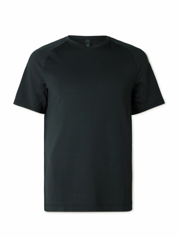 Photo: Lululemon - License To Train Stretch Recycled-Mesh T-Shirt - Black