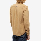 Calvin Klein Men's Monologo Badge Corduroy Shirt in Camel