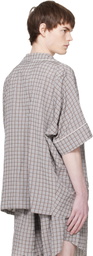 Hed Mayner Gray & Brown SS Shirt