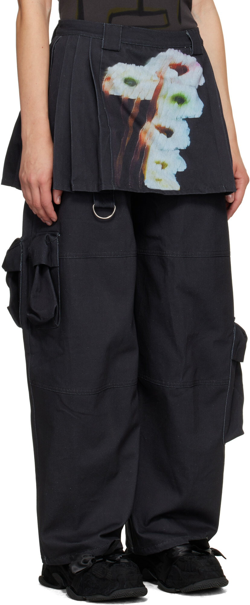 Collina Strada Gray Lawn Skirt Cargo Pants