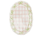 Damson Madder Women's Gingham Frilly Platter in Pink Gingham 